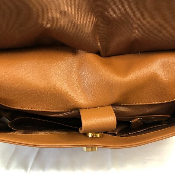 Clements Rebeiro Black - Brown Leather Crossbody Purse - Picture 7 of 10